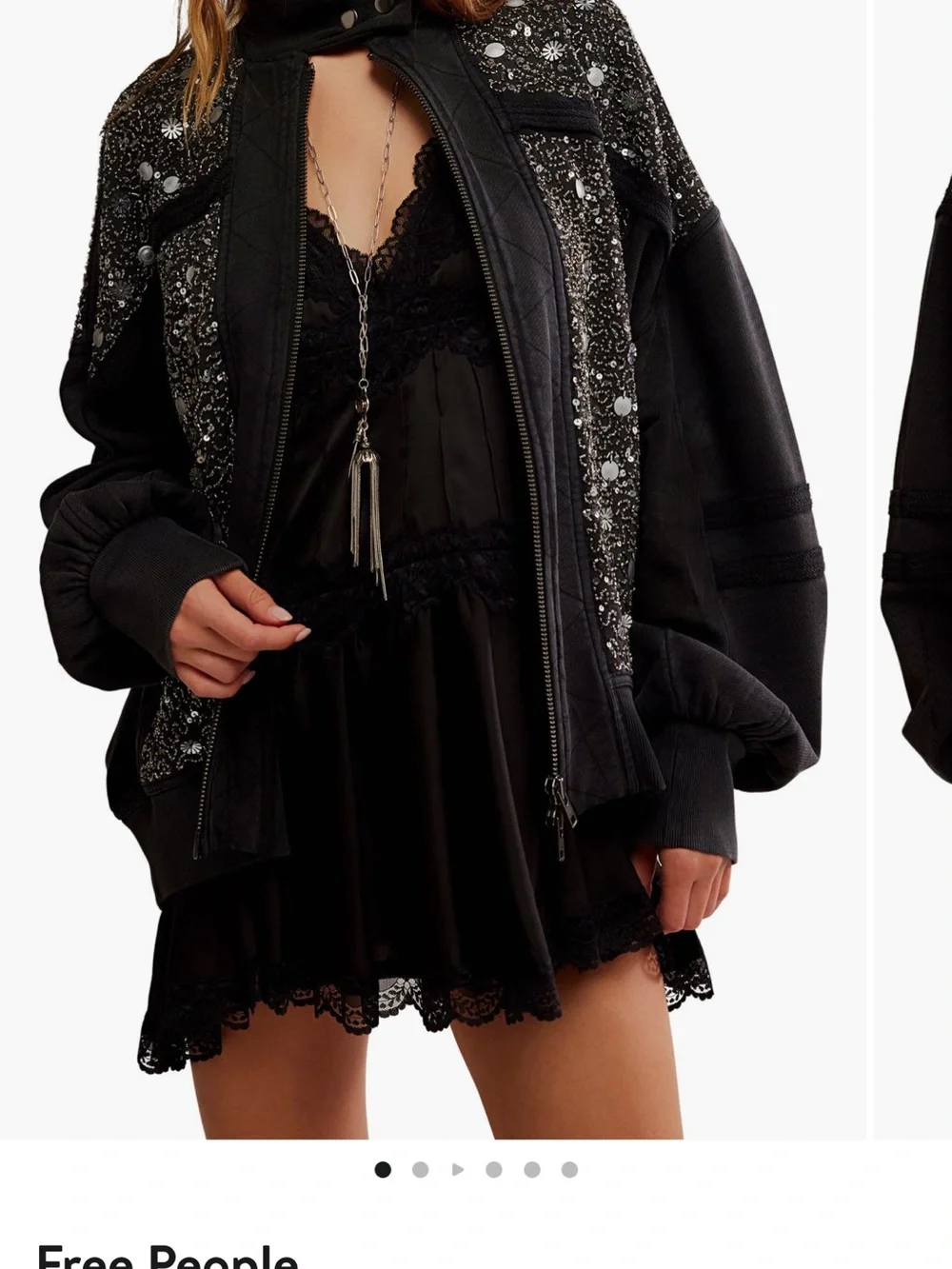 Free People Embellished Bomber Jacket - Women's,size XS
